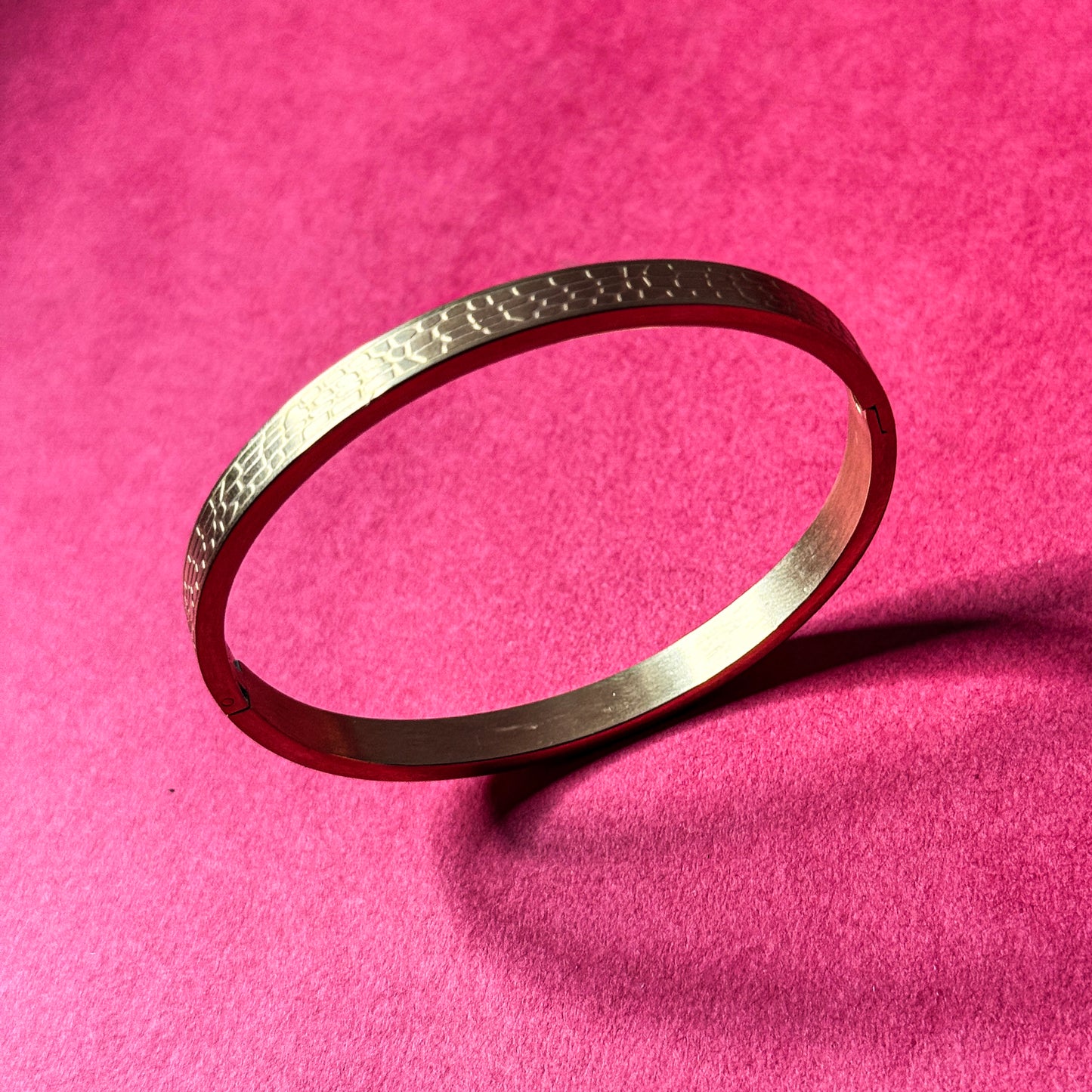 Adjustable Imitation Gold-Plated Bangle Bracelet for Women