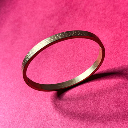 Adjustable Imitation Gold-Plated Bangle Bracelet for Women